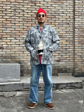 「アイテム（ブルゾン、グレー系）」を使った、BEAMS PLUSさん（メンズ・171cm）の秋コーディネート