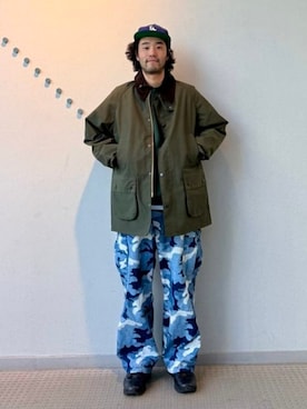 「Barbour（バブアー）のアイテム（ジャケット/アウター）」を使った、BEAMS PLUSさん（メンズ・175cm）の秋コーディネート