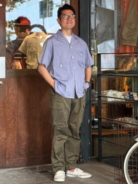 「BEAMS PLUS（ビームスプラス）のアイテム」を使った、BEAMS PLUSさん（メンズ・175cm）の夏コーディネート