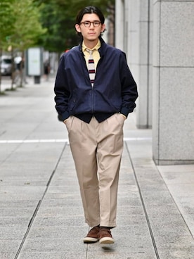 「アイテム（フォーマルスーツ/小物）」を使った、BEAMS PLUSさん（メンズ・168cm）の秋コーディネート