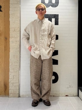 「BEAMS PLUS（ビームスプラス）のアイテム（トップス）」を使った、BEAMS PLUSさん（メンズ・182cm）の春コーディネート
