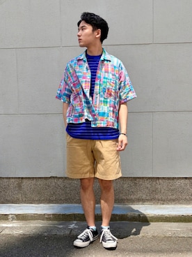 「BEAMS PLUS（ビームスプラス）のアイテム」を使った、BEAMS PLUSさん（メンズ・167cm）の夏コーディネート