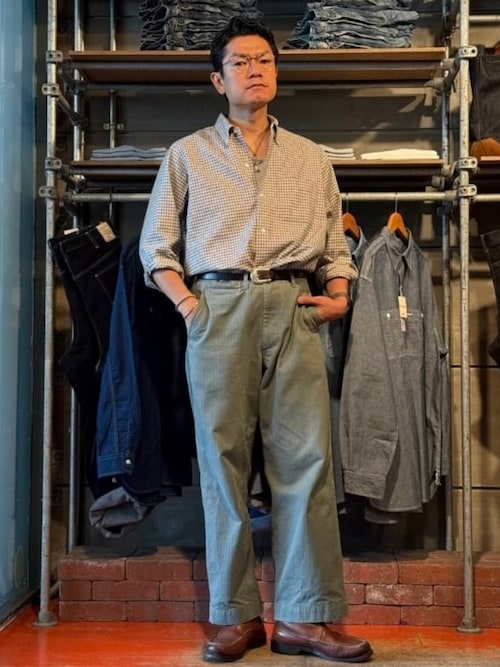 BEAMS + PLUS ビームスプラス ヘリンボーンパンツ トラウザー ヘリンボーン ミリタリー トラウザーズ(その他パンツ)|BEAMS