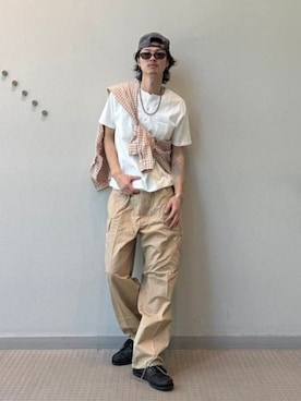 「BEAMS PLUS（ビームスプラス）のアイテム」を使った、BEAMS PLUSさん（メンズ・180cm）の夏コーディネート