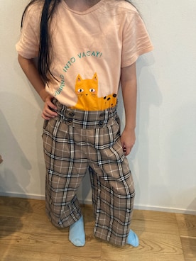 「アイテム（トップス）」を使った、shio0829さん（キッズ・128cm）の秋コーディネート
