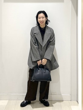 「アイテム（チェスターコート）」を使った、rellraさん（レディース・159cm・30代）の秋コーディネート