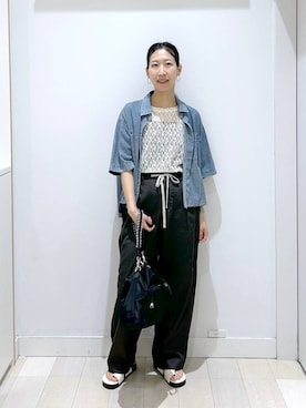 「GLOBAL WORK（グローバルワーク）のアイテム（パンツ）」を使った、rellraさん（レディース・159cm）の夏コーディネート