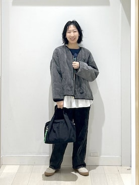「GLOBAL WORK（グローバルワーク）のアイテム（スニーカー）」を使った、rellraさん（レディース・159cm）の秋コーディネート