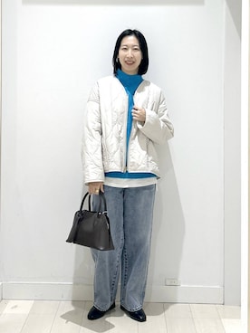 「アイテム（ブルゾン）」を使った、rellraさん（レディース・159cm・30代）の冬コーディネート