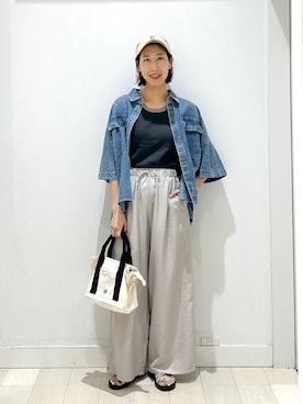 「アイテム（タンクトップ）」を使った、rellraさん（レディース・159cm・30代）の夏コーディネート