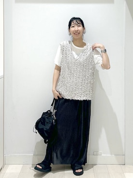 「GLOBAL WORK（グローバルワーク）のアイテム（ワンピース/ドレス）」を使った、rellraさん（レディース・159cm）の夏コーディネート