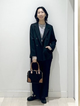 「アイテム（テーラードジャケット）」を使った、rellraさん（レディース・159cm・30代）の秋コーディネート