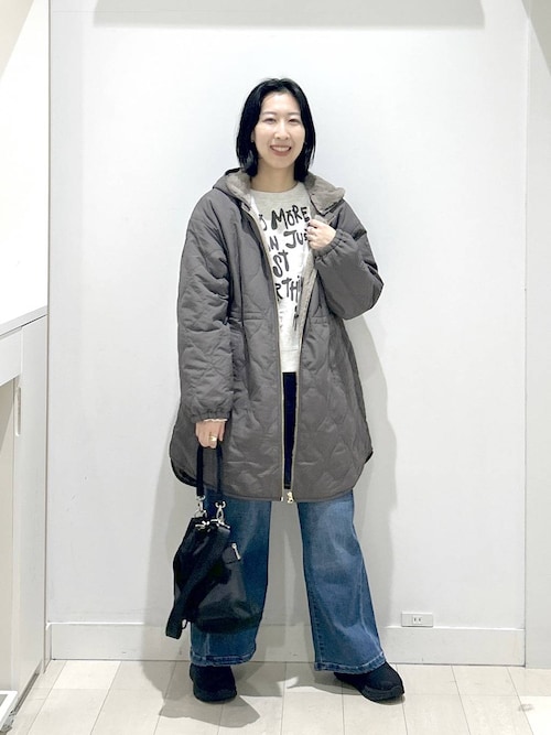 撥水キルトファーコート 〈 グローバルワーク 〉 セール】撥水キルトファーコート/499671（ブルゾン）｜GLOBAL WORK