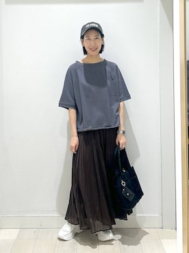 「アイテム（スカート）」を使った、rellraさん（レディース・159cm・30代）の秋コーディネート