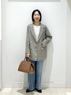 「アイテム（ジャケット/アウター）」を使った、rellraさん（レディース・159cm・30代）の秋コーディネート