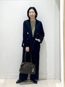 「GLOBAL WORK（グローバルワーク）のふわふわHugmeドルマンプルオーバー/595406（ニット/セーター）」を使った、rellraさん（レディース・159cm）の秋コーディネート