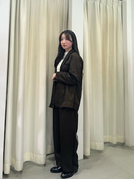 「チュール」｜「アイテム（その他アウター）」を使った、なごみそさん（レディース・160cm）の冬コーディネート