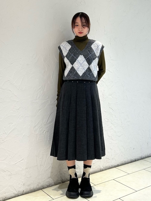 セール】アーガイルニットベスト（ベスト）｜KBF（ケイビーエフ）の