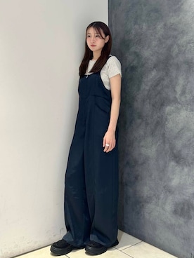 「KBF（ケイビーエフ）のアイテム（オールインワン・サロペット）」を使った、なごみそさん（レディース・160cm）の夏コーディネート