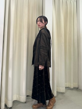 「アイテム（ヘアアクセサリー）」を使った、なごみそさん（レディース・160cm）の冬コーディネート