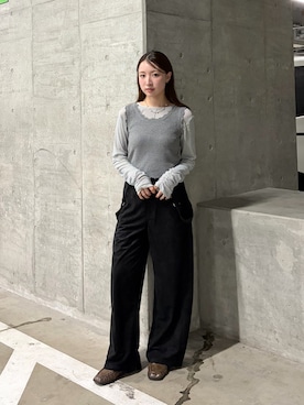「KBF（ケイビーエフ）のアイテム（タンクトップ）」を使った、なごみそさん（レディース・160cm）の秋コーディネート