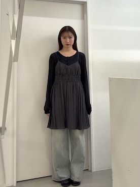 「KBF（ケイビーエフ）のアイテム」を使った、なごみそさん（レディース・160cm）の春コーディネート