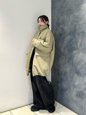 「アイテム（ダウンジャケット/コート）」を使った、なごみそさん（レディース・160cm・20代）の冬コーディネート