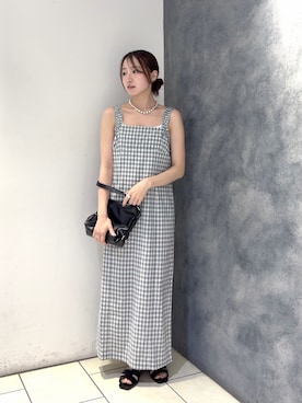 「KBF（ケイビーエフ）のアイテム（バッグ）」を使った、なごみそさん（レディース・160cm）の夏コーディネート