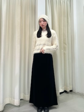 「ベロア」｜「アイテム（帽子）」を使った、なごみそさん（レディース・160cm）の秋コーディネート