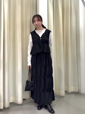 「KBF（ケイビーエフ）のアイテム（バッグ）」を使った、なごみそさん（レディース・160cm）の春コーディネート