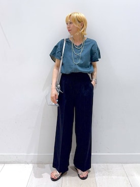 「アイテム（ショルダーバッグ）」を使った、Miyaさん（レディース・152cm・30代）の夏コーディネート