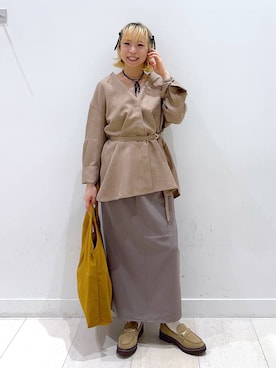 「アイテム（チョーカー）」を使った、Miyaさん（レディース・152cm・30代）の秋コーディネート