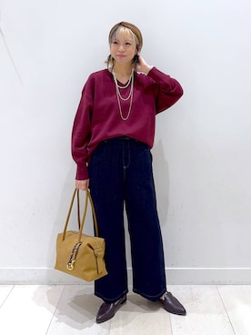 「アイテム（その他ヘアアクセサリー）」を使った、Miyaさん（レディース・152cm・30代）の秋コーディネート