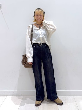 「アイテム（チョーカー）」を使った、Miyaさん（レディース・152cm・30代）の秋コーディネート