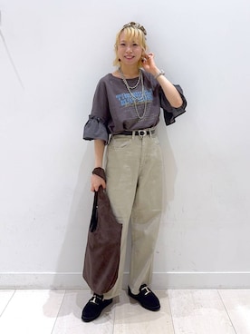 「アイテム（ネックレス）」を使った、Miyaさん（レディース・152cm・30代）の夏コーディネート