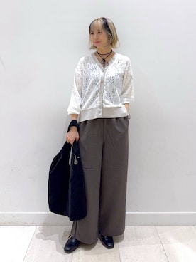 「アイテム（チョーカー）」を使った、Miyaさん（レディース・152cm・30代）の秋コーディネート