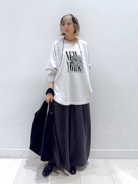 「アイテム（チョーカー）」を使った、Miyaさん（レディース・152cm・30代）の秋コーディネート