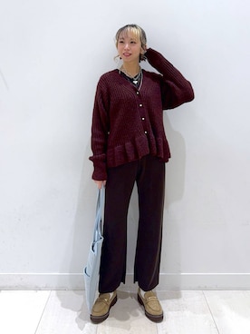 「アイテム（アクセサリー）」を使った、Miyaさん（レディース・152cm・30代）の秋コーディネート