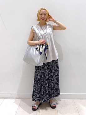 「アイテム（アクセサリー）」を使った、Miyaさん（レディース・152cm・30代）の夏コーディネート