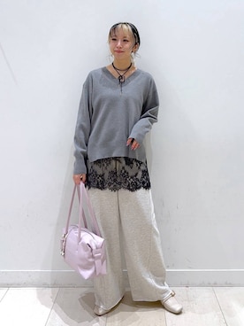 「アイテム（チョーカー）」を使った、Miyaさん（レディース・152cm・30代）の冬コーディネート