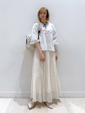「GLOBAL WORK（グローバルワーク）のアイテム（スウェット）」を使った、Miyaさん（レディース・152cm）の春コーディネート
