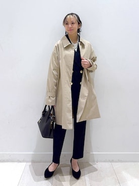 「アイテム（ブローチ/コサージュ）」を使った、Miyaさん（レディース・152cm・30代）の冬コーディネート