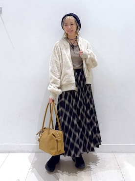 「アイテム（チョーカー）」を使った、Miyaさん（レディース・152cm・30代）の秋コーディネート