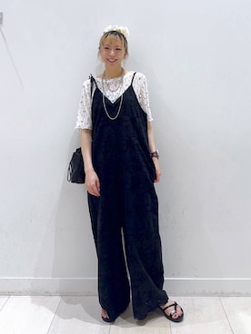 「GLOBAL WORK（グローバルワーク）のアイテム」を使った、Miyaさん（レディース・152cm）の夏コーディネート