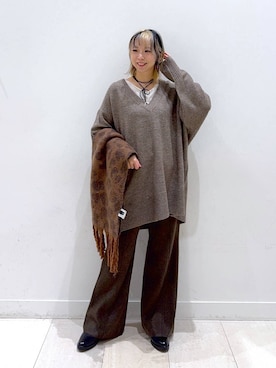 「アイテム（チョーカー）」を使った、Miyaさん（レディース・152cm・30代）の秋コーディネート