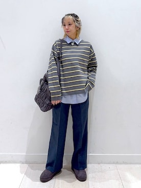 「アイテム（シャツ/ブラウス）」を使った、Miyaさん（レディース・152cm・30代）の冬コーディネート