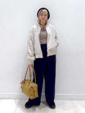 「アイテム（チョーカー）」を使った、Miyaさん（レディース・152cm・30代）の秋コーディネート