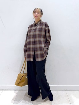 「チェック」｜Miyaさん（レディース・152cm・30代）の秋コーディネート
