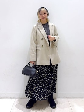 「アイテム（カチューシャ）」を使った、Miyaさん（レディース・152cm・30代）の秋コーディネート