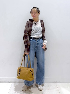 「チェック」｜Miyaさん（レディース・152cm・30代）の秋コーディネート